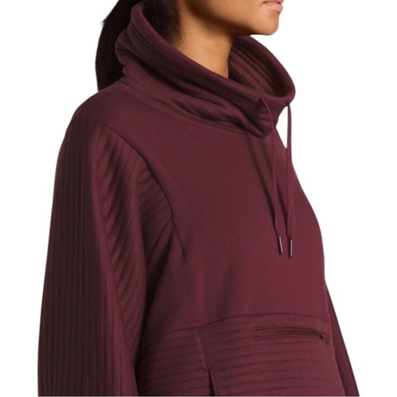 The North Face Terra Metro Oversized Pullover Sweatshirt Size Small Maroon - Picture 3 of 7